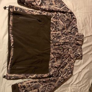 Drake MST Eqwader 1/4 zip in shadow grass blades